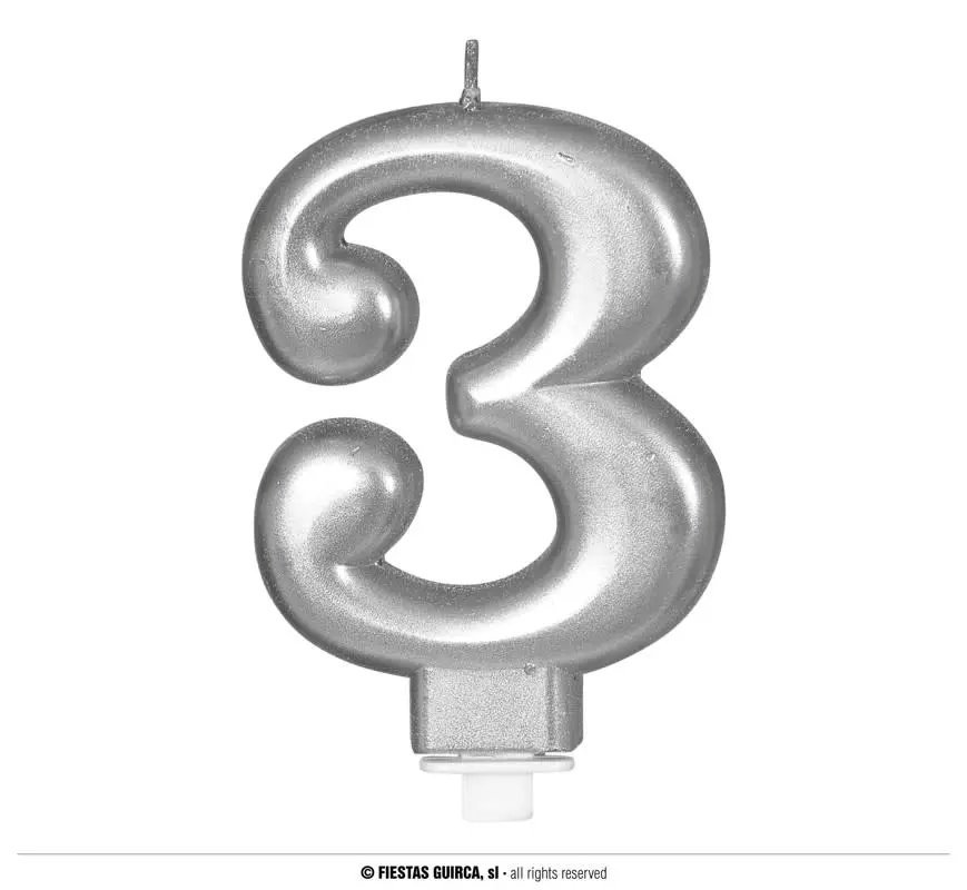 Metallic Candle 8Cm-No 3