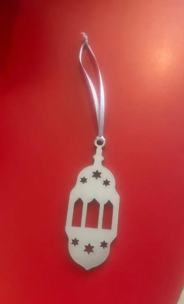 Mini  Acrylic Ornaments 10cm Set of 3 Lanterns Ramadan