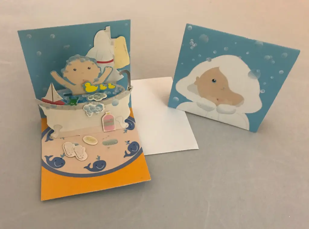 Trinket Mini Card-Baby Bath Time	