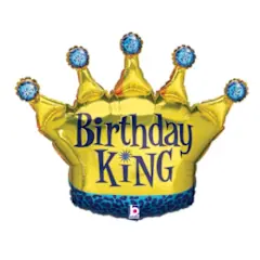  36 inch Birthday King balloon 