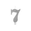Numeral Metal Candle 7 9.5 Cm
