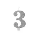 Numeral Metal Candle 3 9.5 Cm-Rose Gold