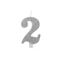 Numeral Metal Candle 2 9.5 Cm