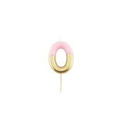 Numeral Metal Candle (0)  9 Cm