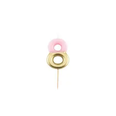 Numeral Metal Candle (8)  9Cm   