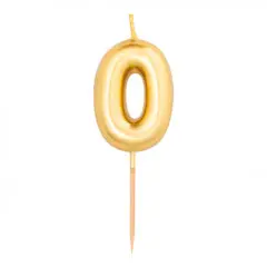 Numeral Metal Candle (0) 8Cm
