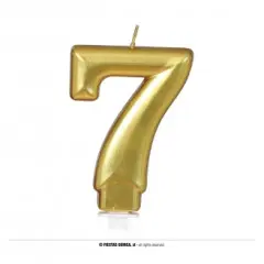 شمعة عيد ميلاد رقم 7 الكلاسيكية