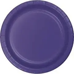 7 Inch Plates 8/pk-purple