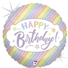 18 inch Pastel-Birthday balloon 