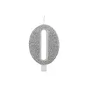 Numeral Metal Candle 0 9.5Cm