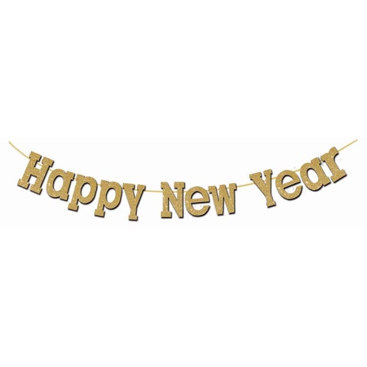 7" Diamond Happy New Year Banner New Year