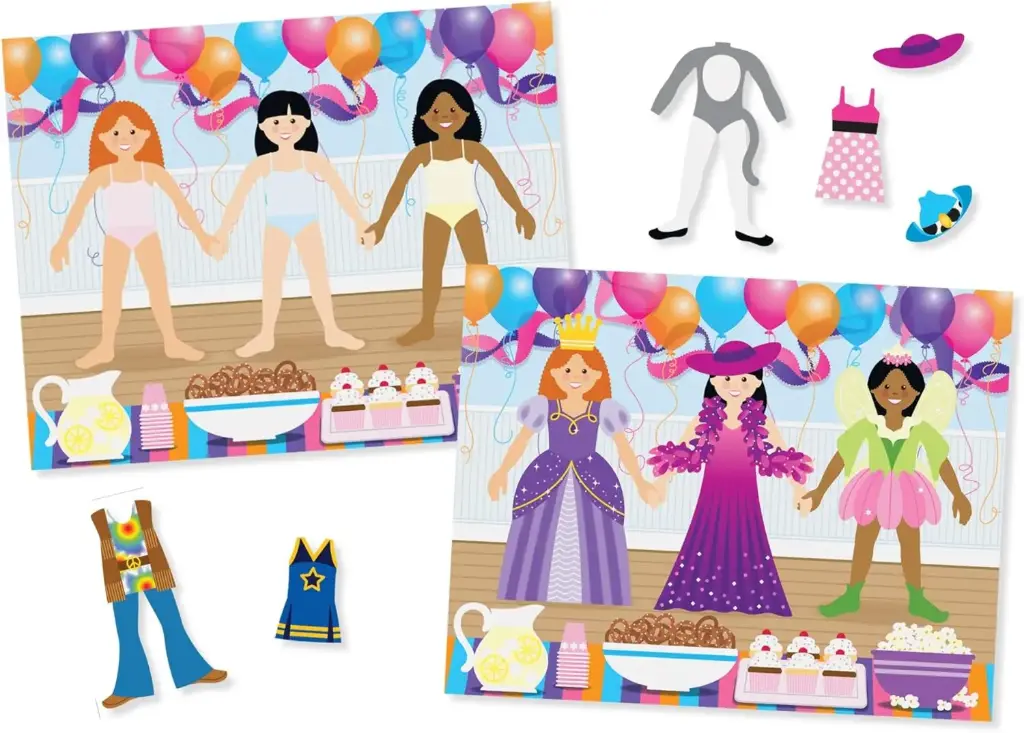  Reusable Sticker Pad: Dress-Up