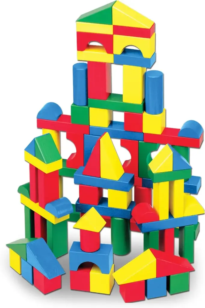  WOODEN BUILDING BLOCKS SET