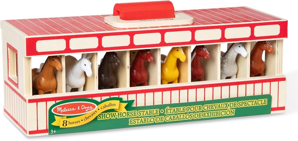  TAKE-ALONG SHOW-HORSE STABLE PLAY SET