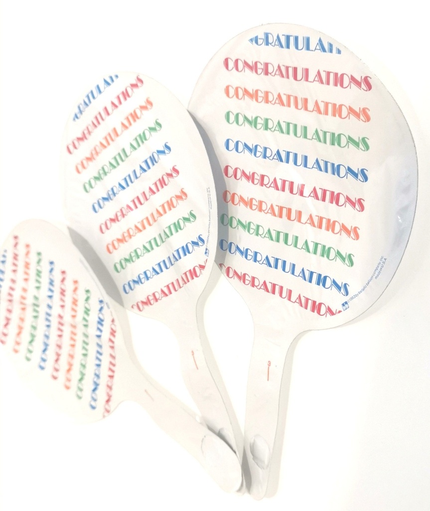 5" Round Mylar - Congratulations