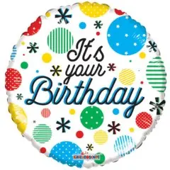  18 Inch Mylar Balloon-It's Your Birthday