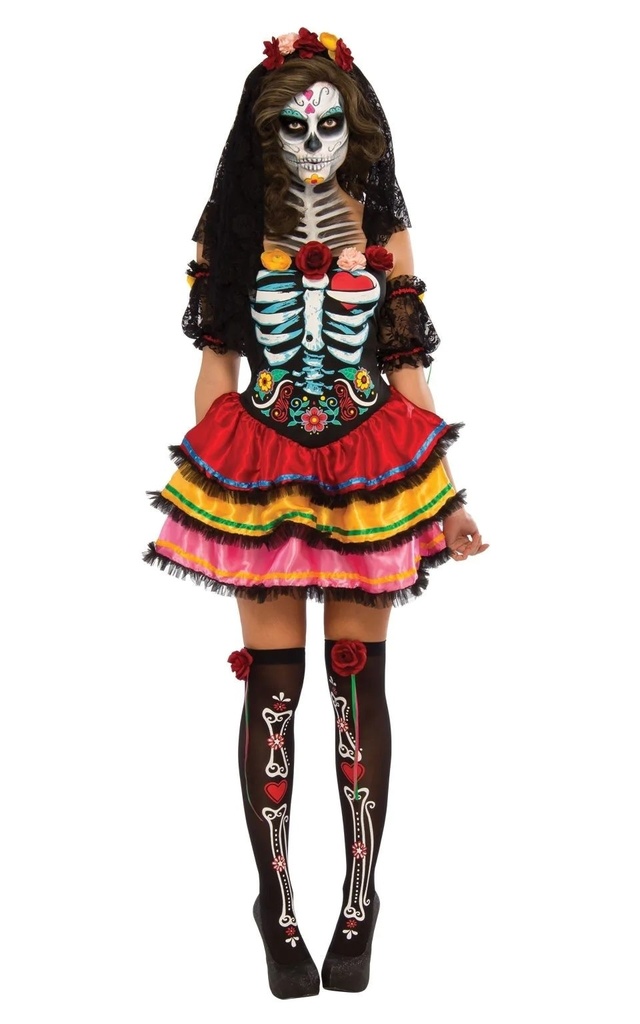 Day Of The Dead Senorita Costume Scary & Villains
