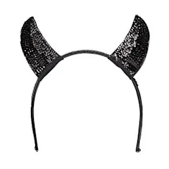 Small Sequin Devil Horn Headband