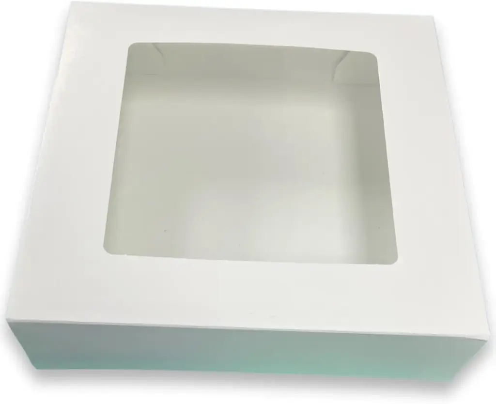 White Transparent Paper Boxes 30*30*9