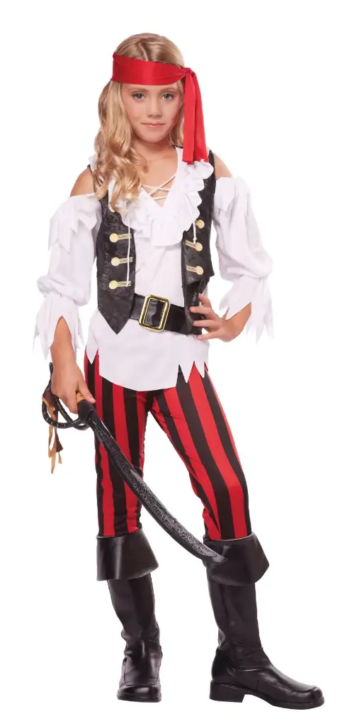 Posh Pirate Kids Costume