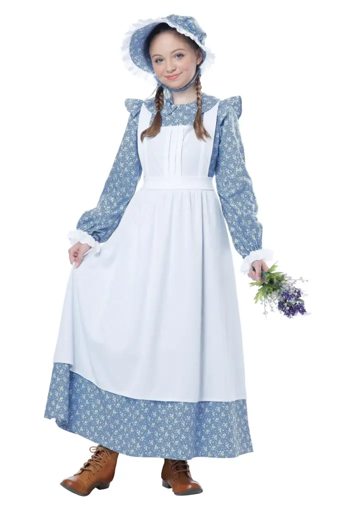Pioneer Girl Blue Child Costume
