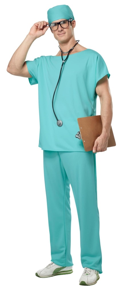 Doctor Scrubs Adult Men's Costume