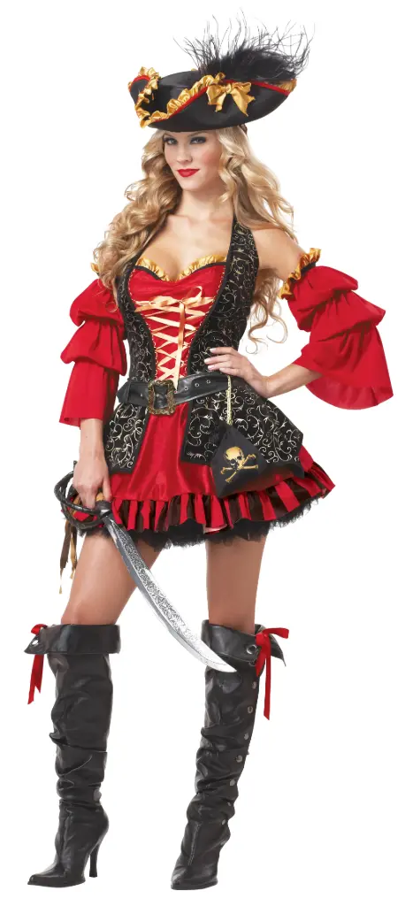 Spanish Red Pirate Women's Costume