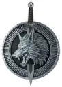 Wolf Master Shield & Sword 18 Inch-Silver/Black