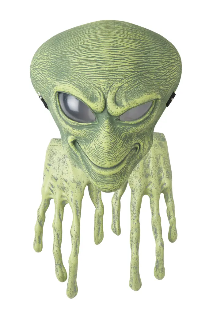 Green Alien Mask & Hands - Kids