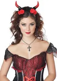 قرون ساحرة الورود حمراء