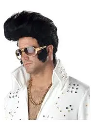 ROCK N' ROLL WIG  BLACK