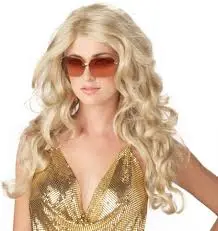 Sexy Super Model Wig-Blonde