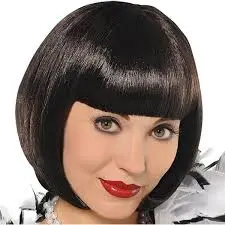Flapper Wig-Black