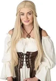 Extra Long Maiden Wig - Blonde