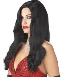 Silver Screen Sinsation Wig-Black