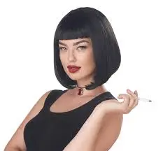 90'S PULP FILM ICON WIG  BLACK