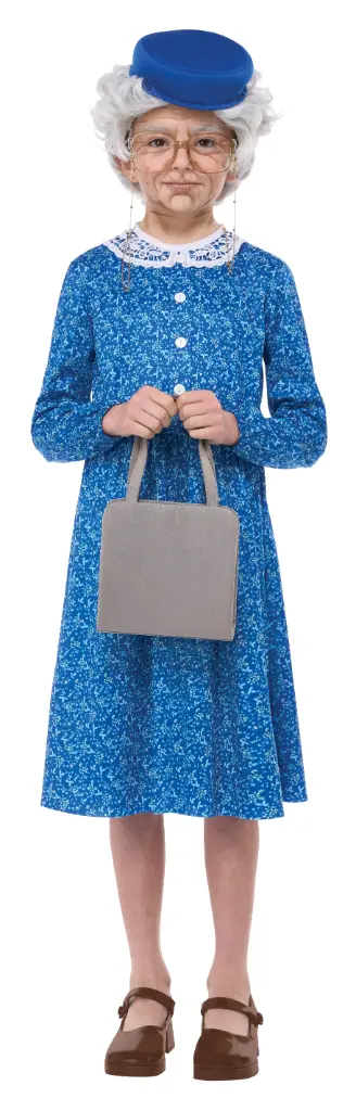 100 And Still Golden-Grand Ma Girls Costume