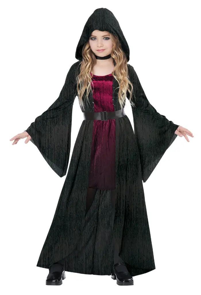 Hooded Vampire Dress Girls Costume