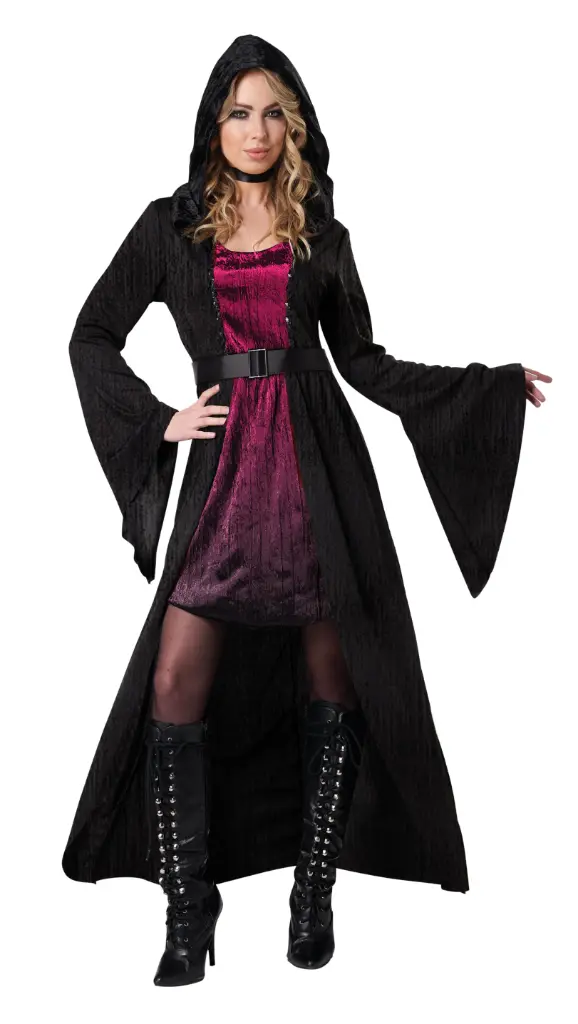 HOODED VAMPIRE DRESS Women's Costume