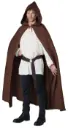 Hooded Brown Adult Cloak