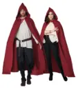 Hooded Crimson Adult Cloak