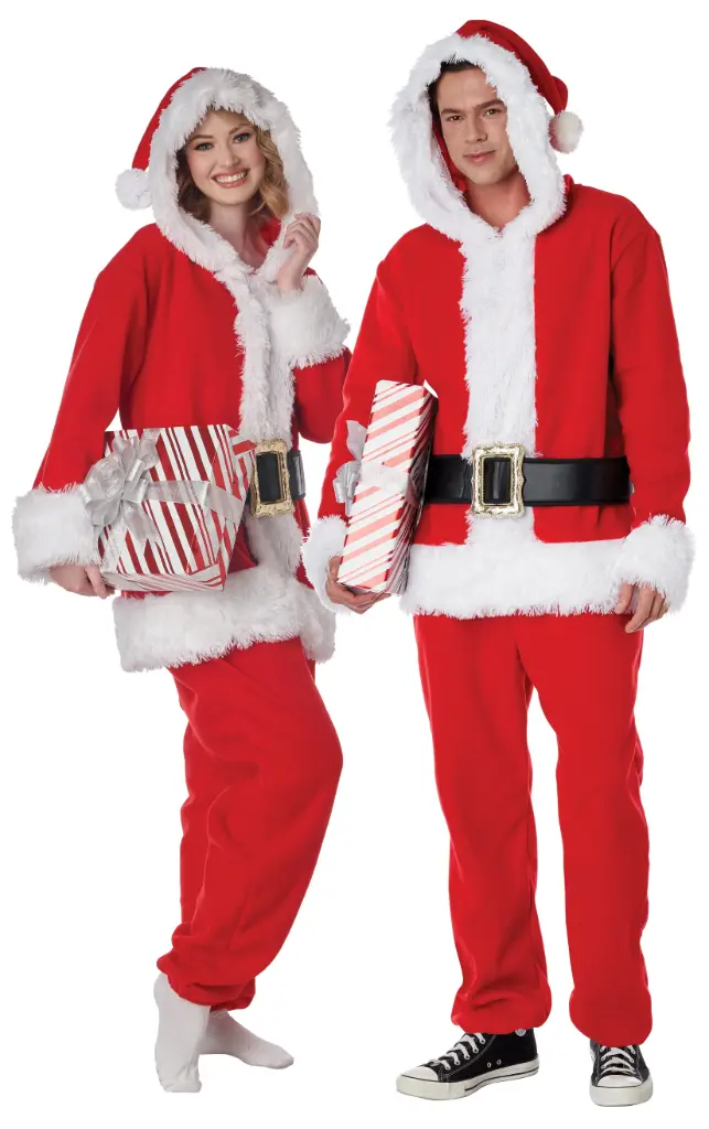 Santa Fleece Adult Jumpsuit