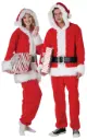 Santa Fleece Adult Jumpsuit
