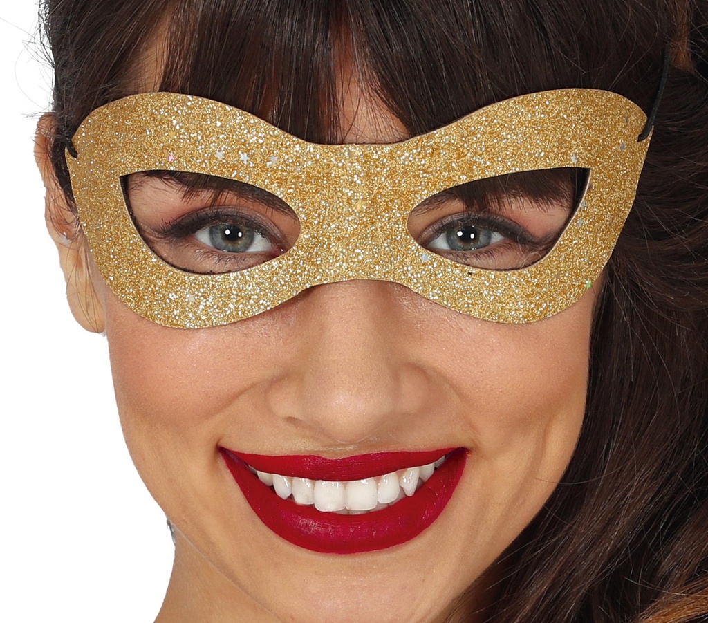 Glitter Mask-Gold
