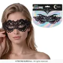 Black Lace Masquerade Eye Mask - Scalloped