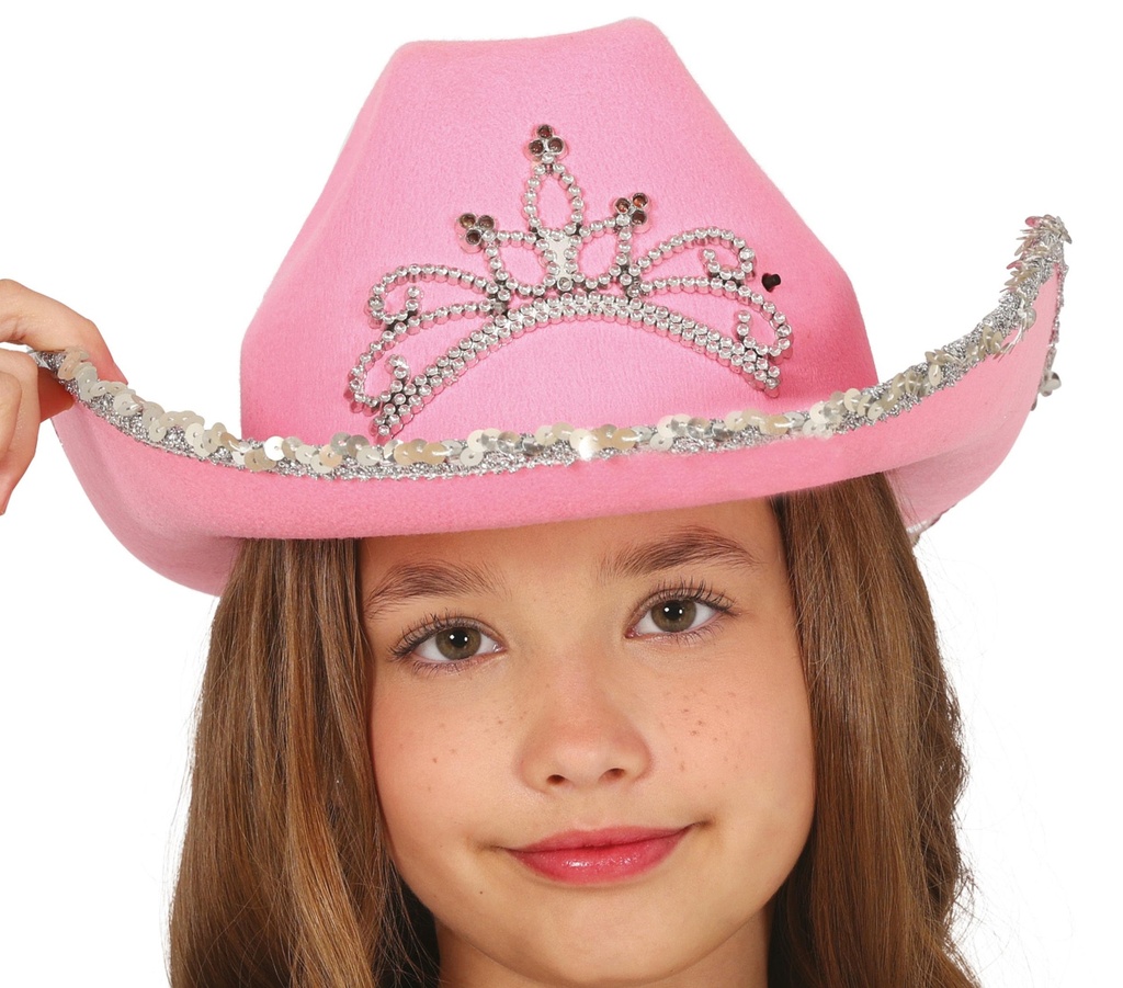 Pink Felt Cowboy Hat, Children
