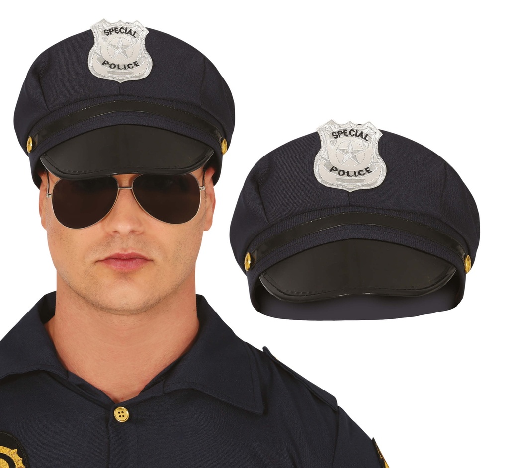 Police Hat, Blue