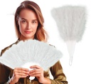 White Feather Fan, 16 Blades