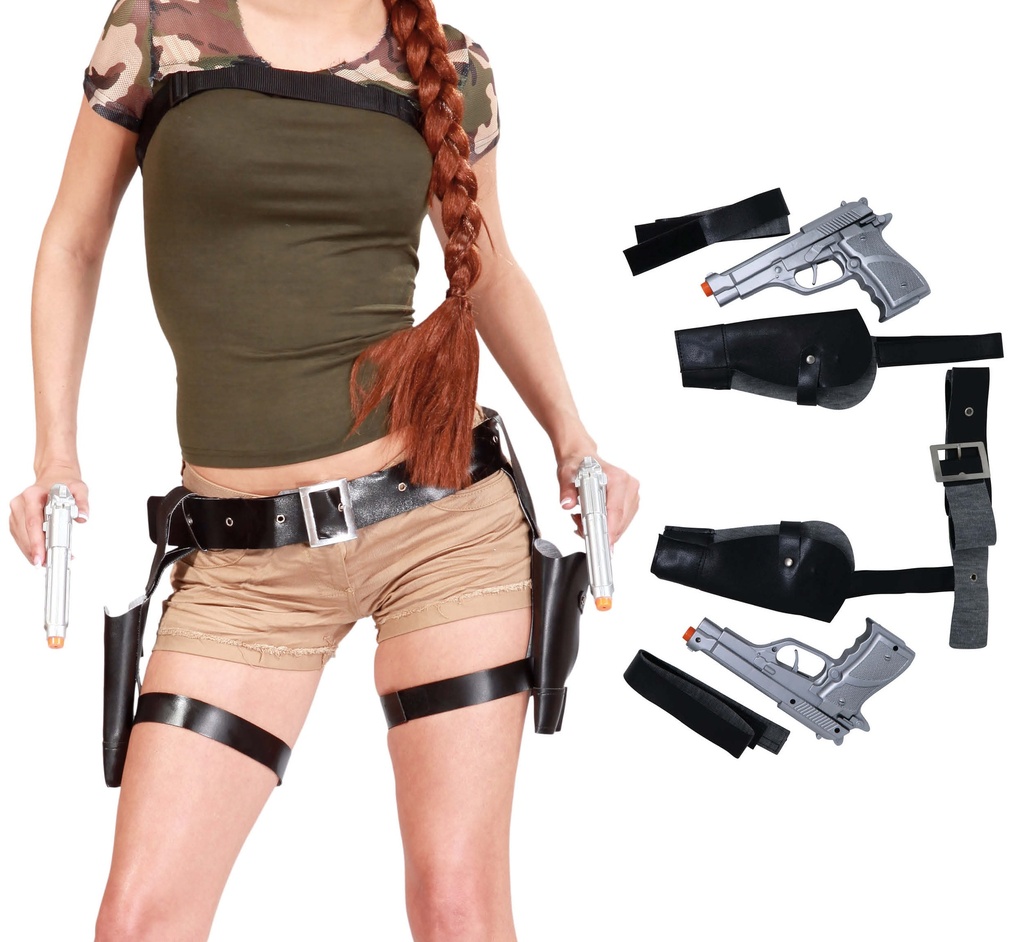 Double Holster With Guns