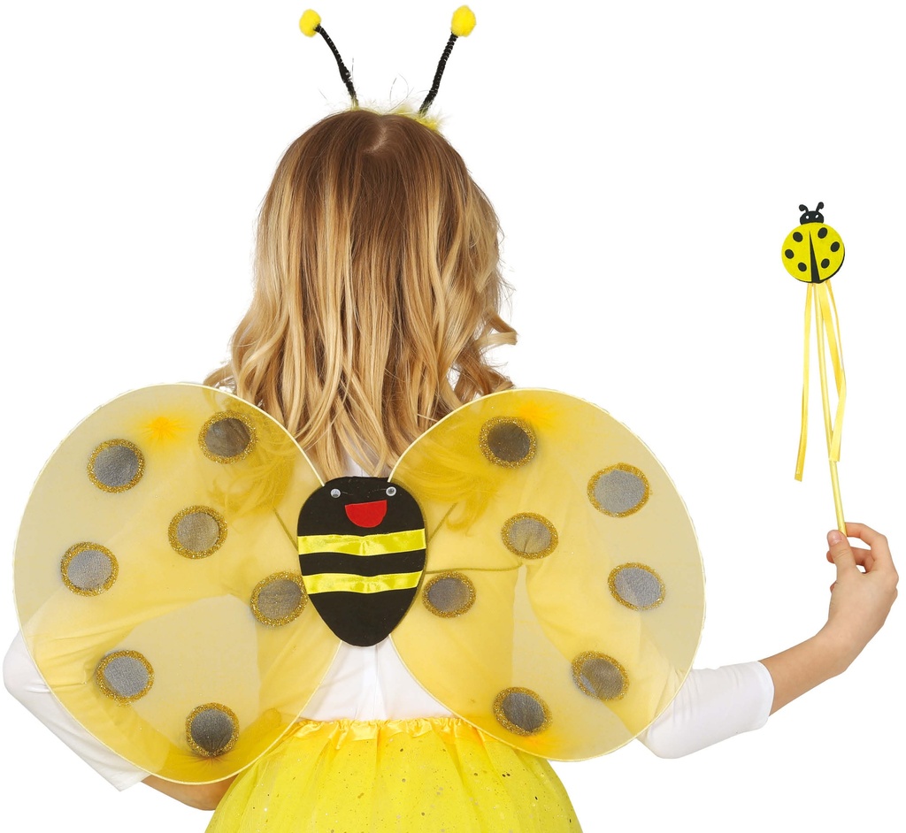 Bee Wings 54x34 Cm With Tiara And Wand